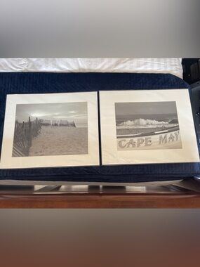 Set of Two matted Black & White Cape May Photographs